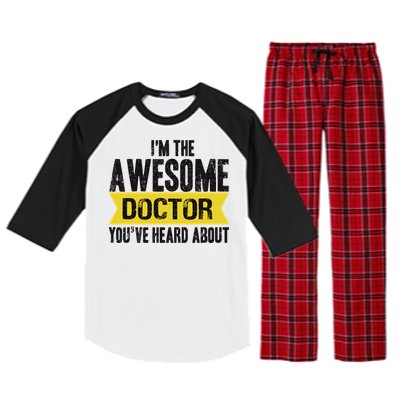 Awesome Doctor Raglan Sleeve Pajama Set