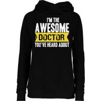 Awesome Doctor Womens Funnel Neck Pullover Hood