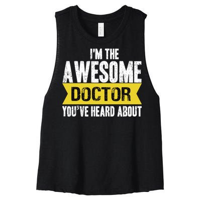 Awesome Doctor Women's Racerback Cropped Tank