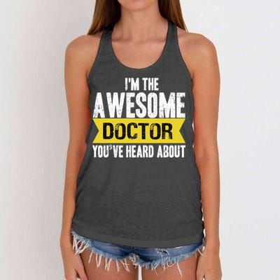 Awesome Doctor Women's Knotted Racerback Tank