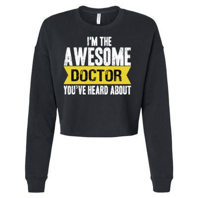 Awesome Doctor Cropped Pullover Crew