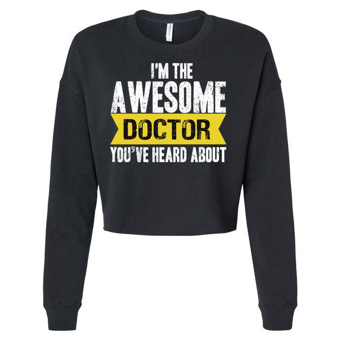 Awesome Doctor Cropped Pullover Crew