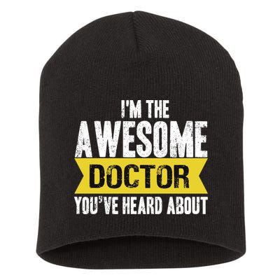 Awesome Doctor Short Acrylic Beanie