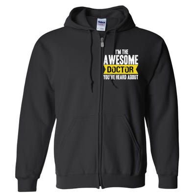 Awesome Doctor Full Zip Hoodie