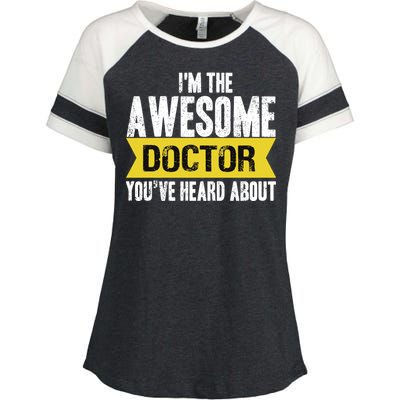 Awesome Doctor Enza Ladies Jersey Colorblock Tee