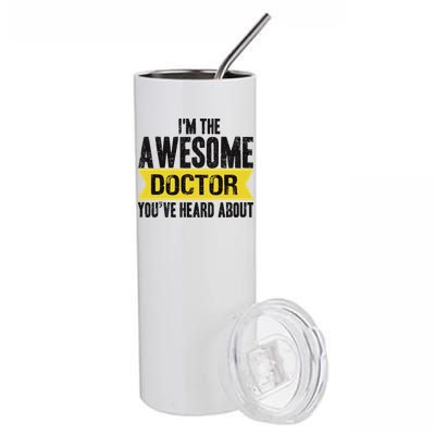 Awesome Doctor Stainless Steel Tumbler