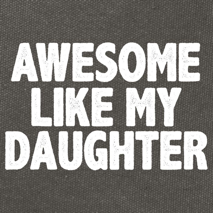 Awesome Like My Daughter Cotton Canvas Backpack
