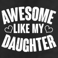 Awesome Like My Daughter Proud Parents 7 Panel Mesh Trucker Snapback Hat
