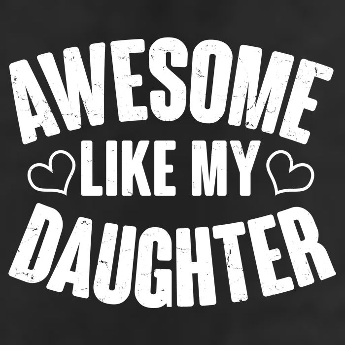Awesome Like My Daughter Proud Parents 7 Panel Mesh Trucker Snapback Hat
