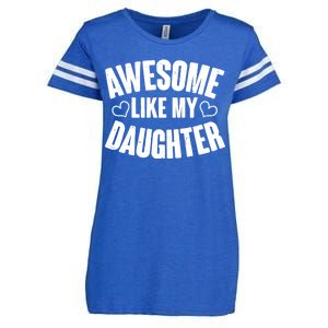 Awesome Like My Daughter Proud Parents Enza Ladies Jersey Football T-Shirt