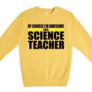 Awesome Science Teacher Premium Crewneck Sweatshirt