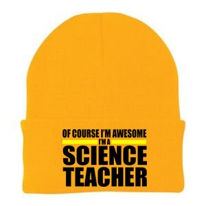 Awesome Science Teacher Knit Cap Winter Beanie