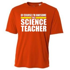 Awesome Science Teacher Cooling Performance Crew T-Shirt