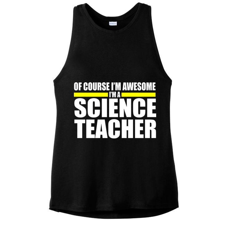 Awesome Science Teacher Ladies PosiCharge Tri-Blend Wicking Tank