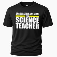 Awesome Science Teacher Cooling Performance Crew T-Shirt