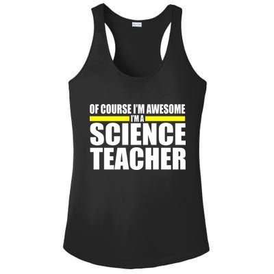Awesome Science Teacher Ladies PosiCharge Competitor Racerback Tank
