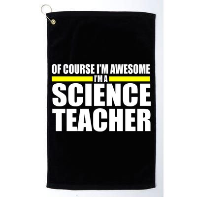 Awesome Science Teacher Golf Towel
