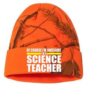 Awesome Science Teacher Kati Licensed 12" Camo Beanie