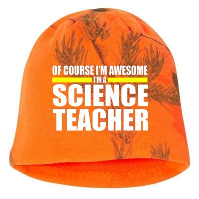 Awesome Science Teacher Kati - Camo Knit Beanie