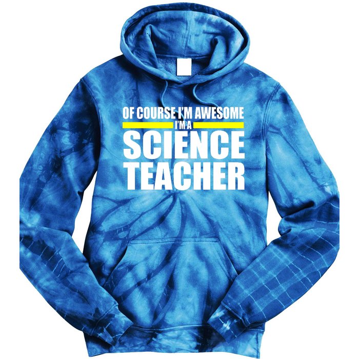 Awesome Science Teacher Tie Dye Hoodie