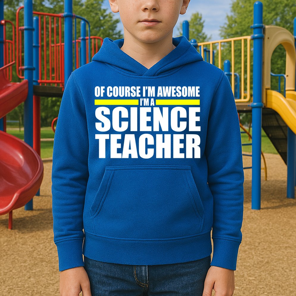 Awesome Science Teacher Kids Hoodie