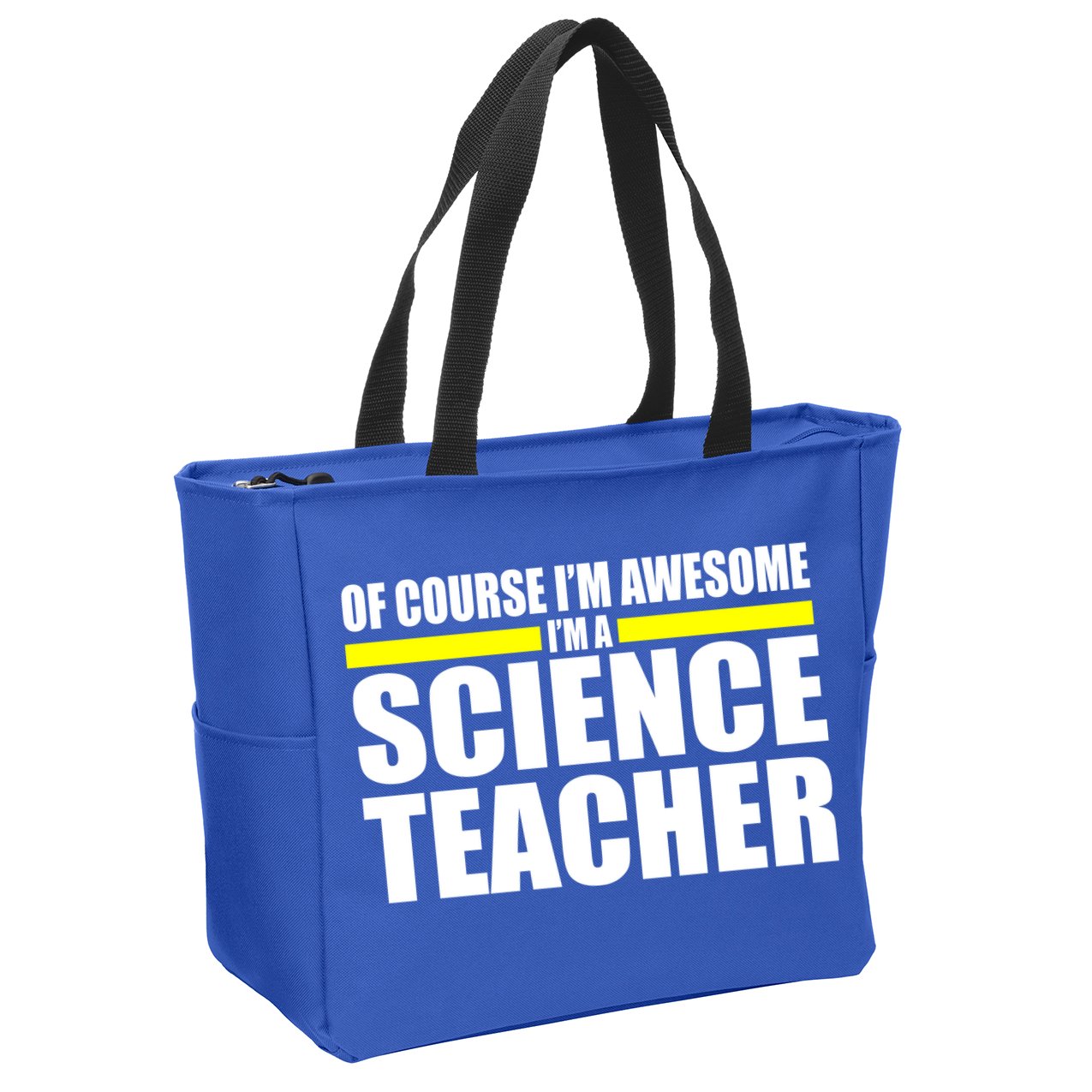 Awesome Science Teacher Zip Tote Bag