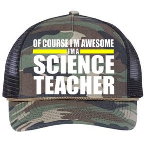 Awesome Science Teacher Retro Rope Trucker Hat Cap