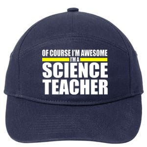 Awesome Science Teacher 7-Panel Snapback Hat