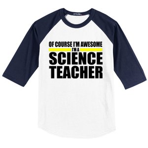 Awesome Science Teacher Baseball Sleeve Shirt