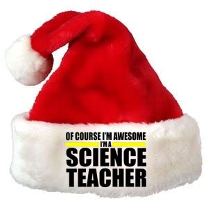 Awesome Science Teacher Premium Christmas Santa Hat