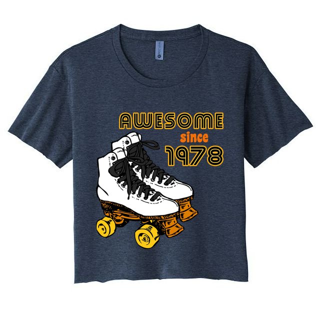 Awesome Since 1978 Crop Top