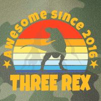 Awesome Since 2016 Three Rex Legacy Tie Dye Trucker Hat
