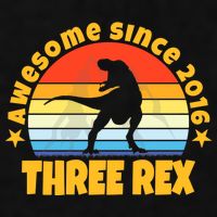 Awesome Since 2016 Three Rex Ladies PosiCharge Tri-Blend Wicking Tank