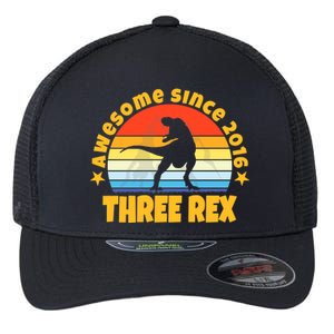 Awesome Since 2016 Three Rex Flexfit Unipanel Trucker Cap