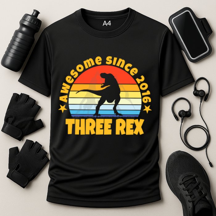 Awesome Since 2016 Three Rex Performance Shirt