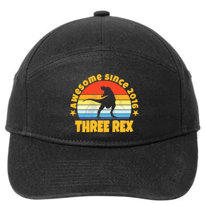 Awesome Since 2016 Three Rex 7-Panel Snapback Hat