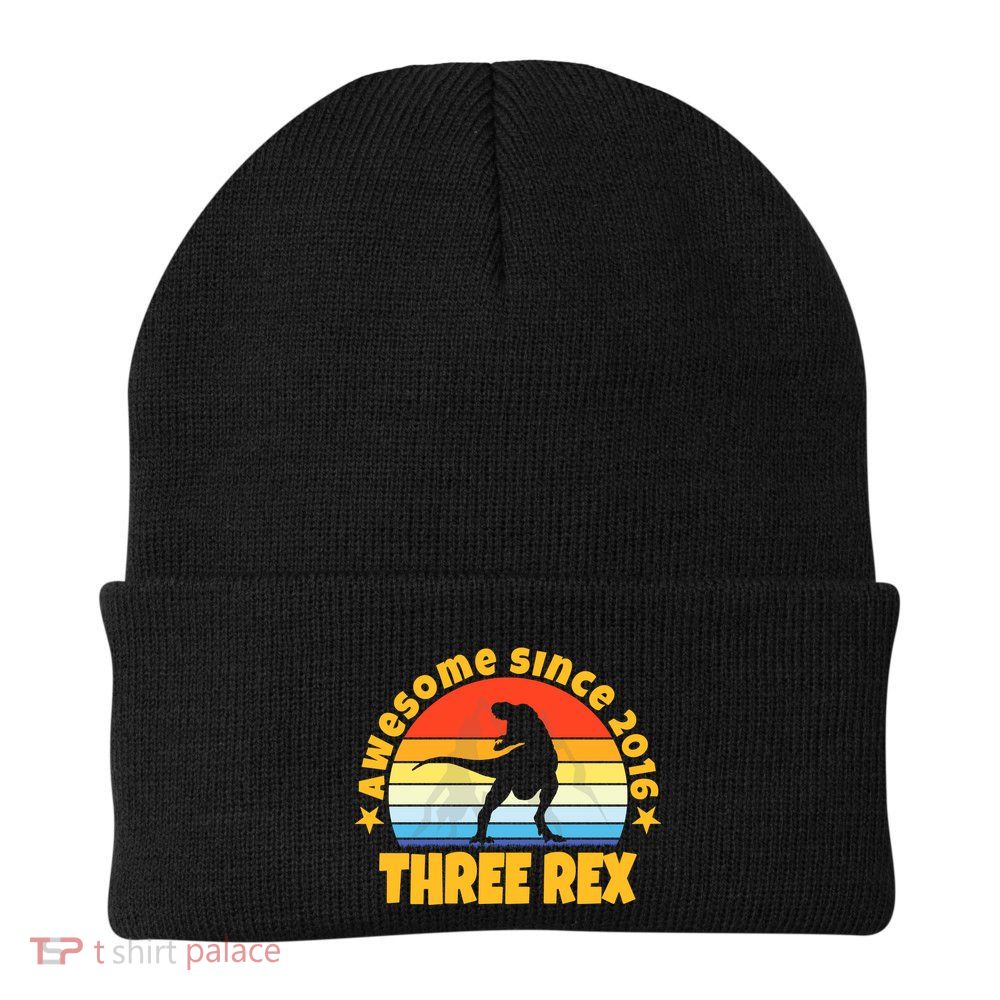 Awesome Since 2016 Three Rex Beanie