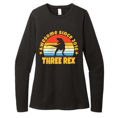 Awesome Since 2016 Three Rex Womens CVC Long Sleeve Shirt