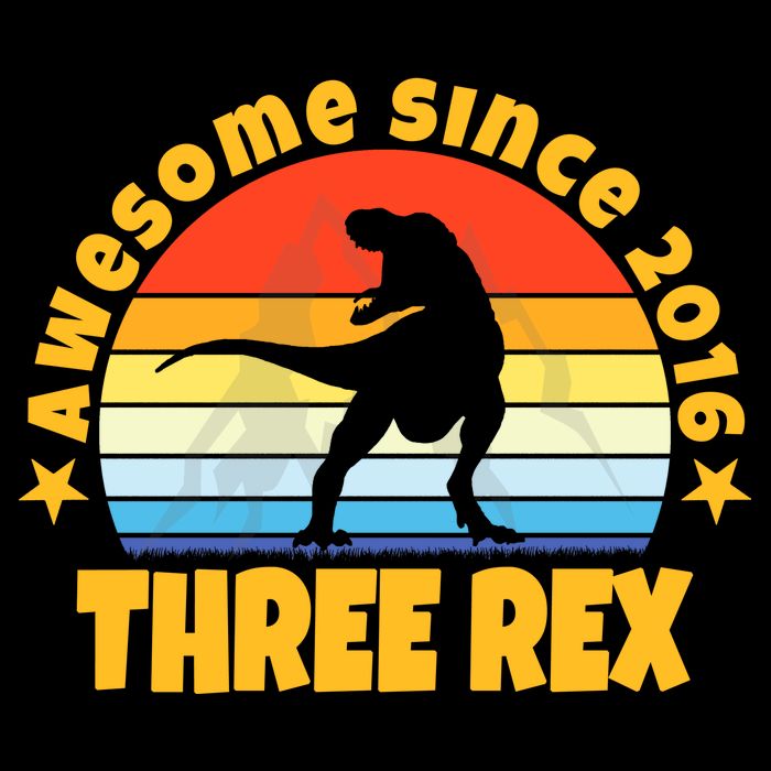 Awesome Since 2016 Three Rex 16 in Basic Backpack