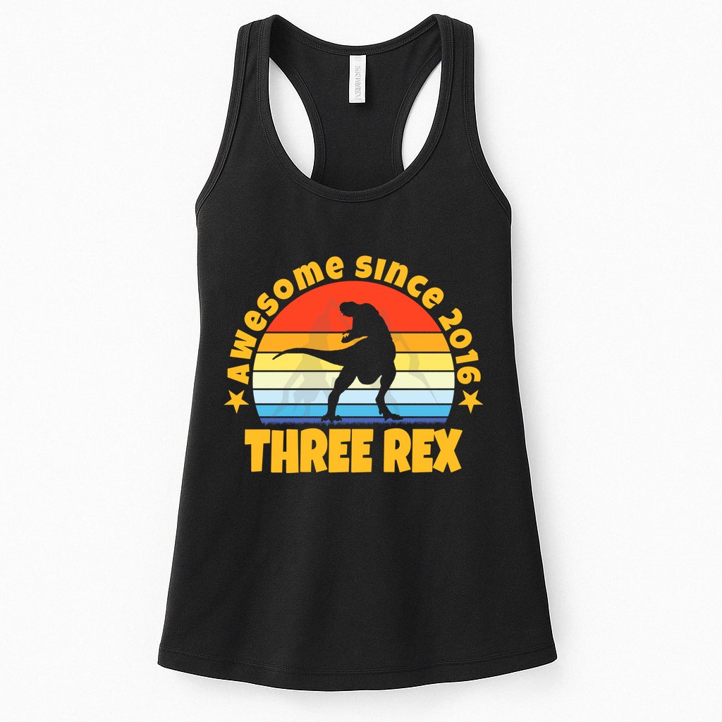 Awesome Since 2016 Three Rex Womens Tank Top