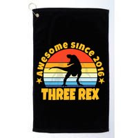 Awesome Since 2016 Three Rex Golf Towel