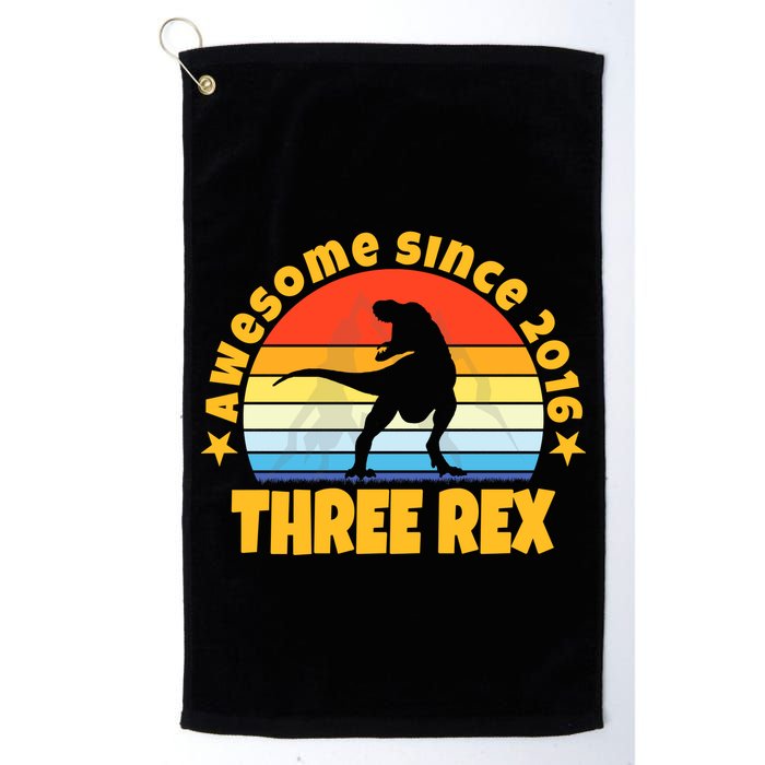 Awesome Since 2016 Three Rex Golf Towel