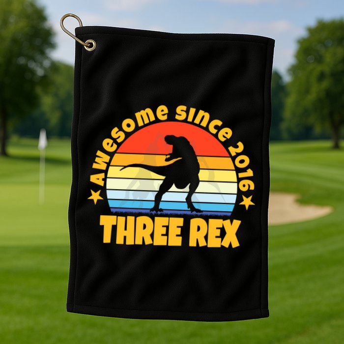 Awesome Since 2016 Three Rex Golf Towel