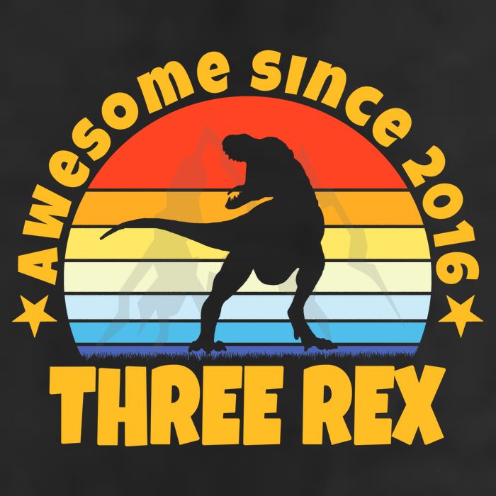 Awesome Since 2016 Three Rex Golf Towel
