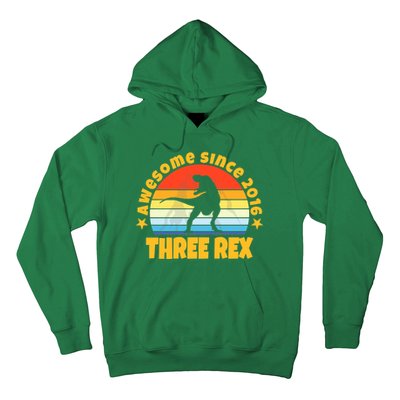 Awesome Since 2016 Three Rex Hoodie