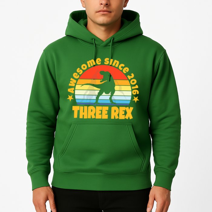 Awesome Since 2016 Three Rex Hoodie