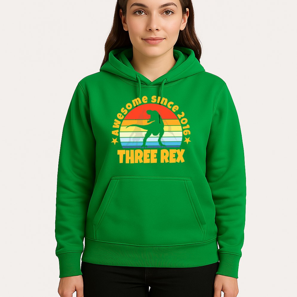 Awesome Since 2016 Three Rex Hoodie