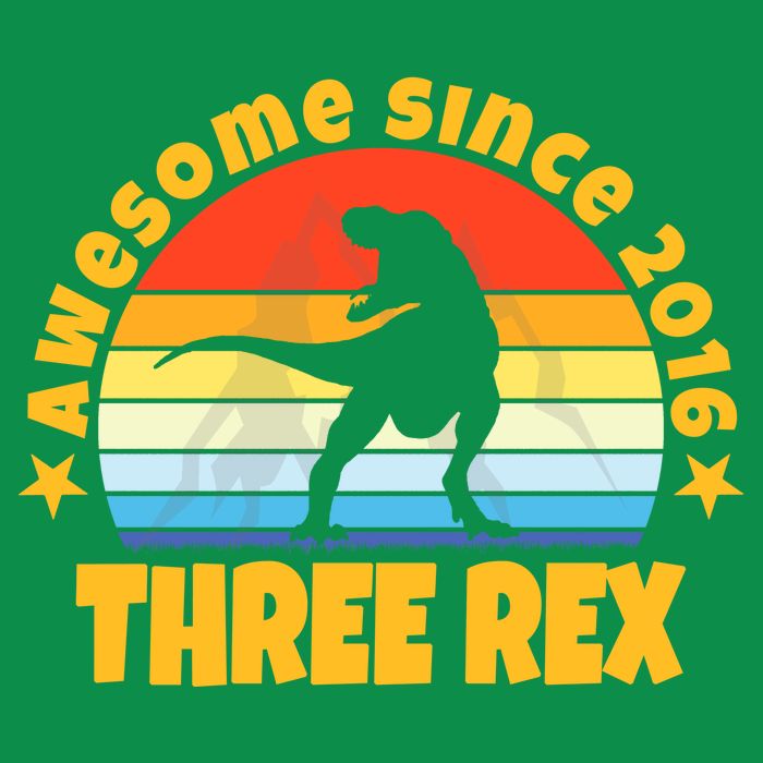Awesome Since 2016 Three Rex Sweatshirt