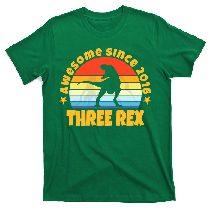 Awesome Since 2016 Three Rex T-Shirt