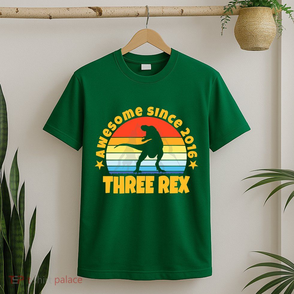 Awesome Since 2016 Three Rex T-Shirt